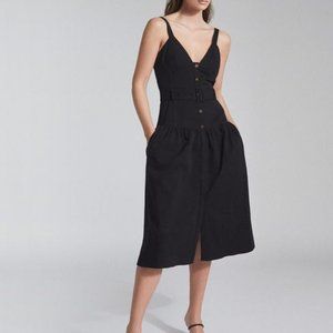 Reiss Vita Button Through Midi Dress